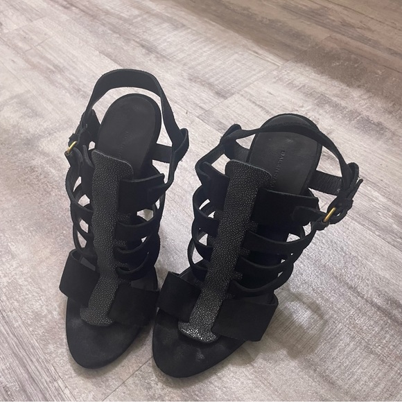 Balenciaga Black Heels Size 8.5 39 - Picture 1 of 8
